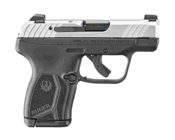 Ruger LCP MAX Handgun .380 Auto 10rd Magazine 2.80'' Black Oxide Barrel Loaded Chamber Indicator Stainless Slide/Black Grip